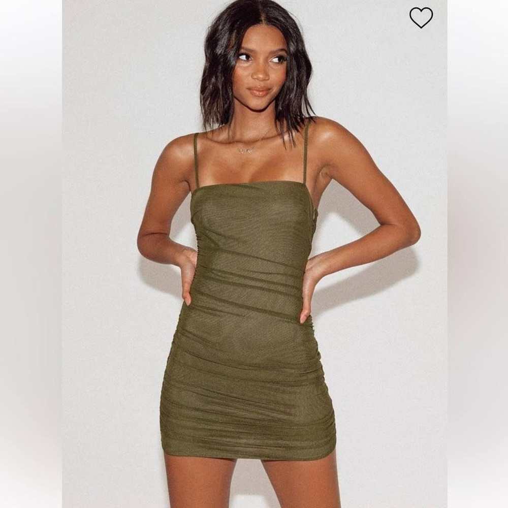 Princess polly green mini dress